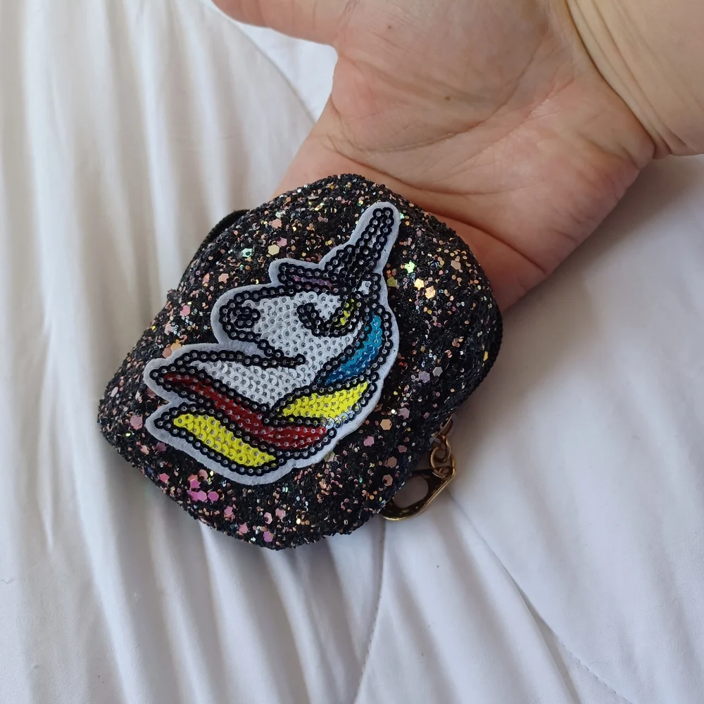 Unicorn keychain mini backpack purse